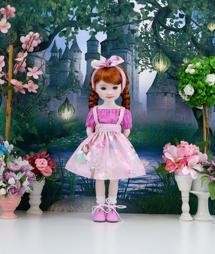 Fairy Forest - blouse & jumper with boots for Ruby Red Fashion Friends doll