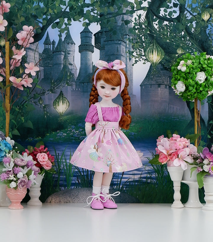 Fairy Forest - blouse & jumper with boots for Ruby Red Fashion Friends doll