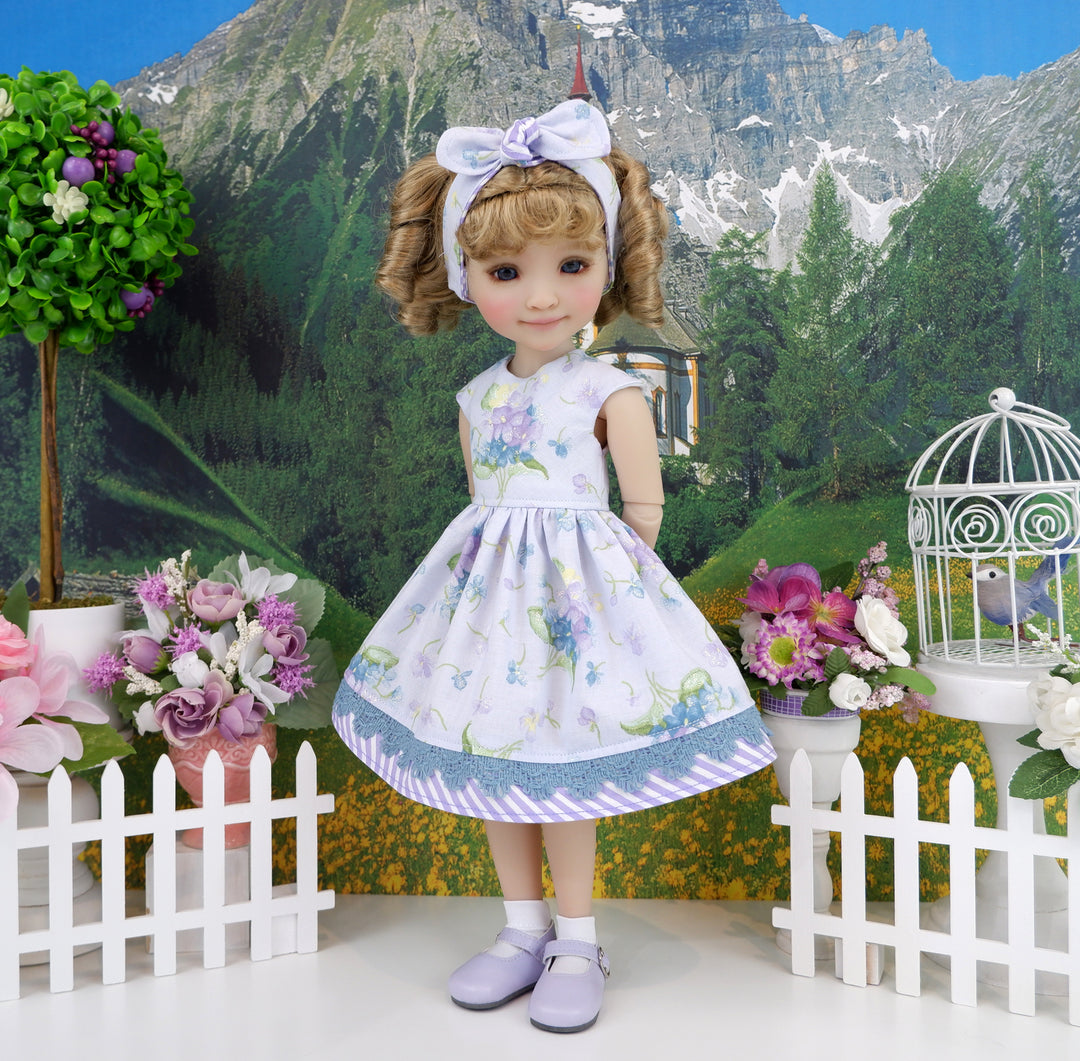 Fairy Violets - dress with shoes for Ruby Red Fashion Friends doll