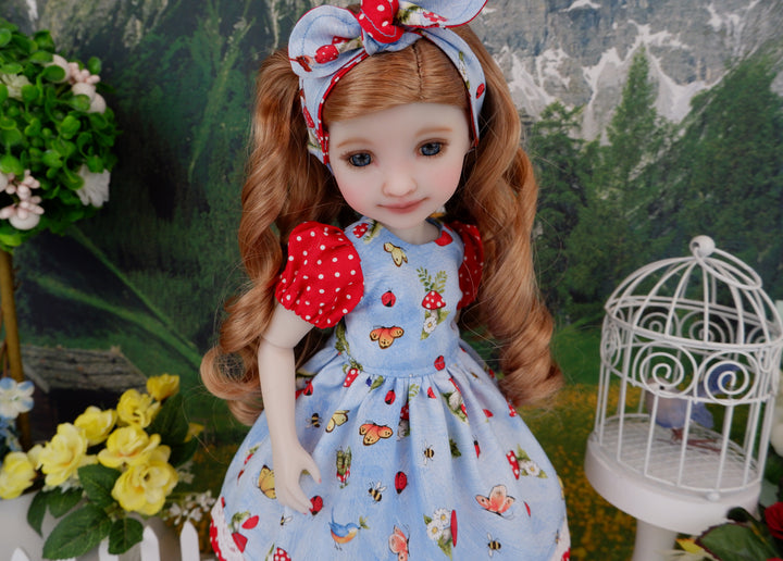 Fairytale Mushrooms - dress and boots for Ruby Red Fashion Friends doll