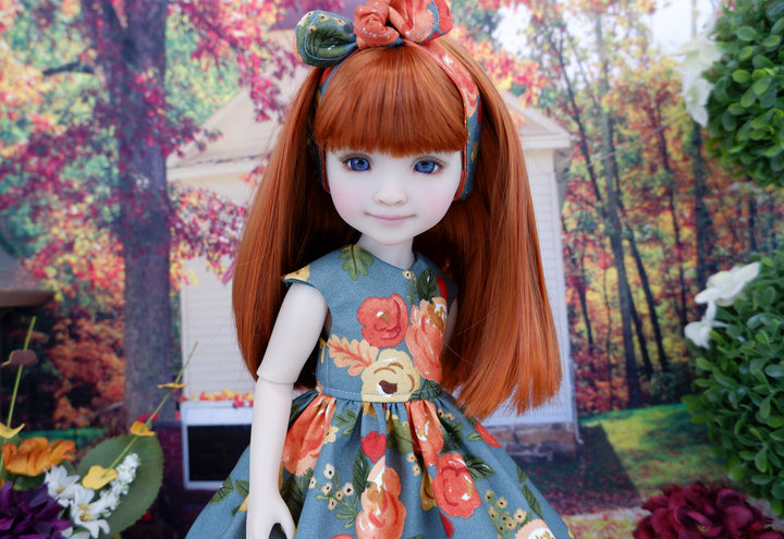 Fall Afternoon - dress with shoes for Ruby Red Fashion Friends doll