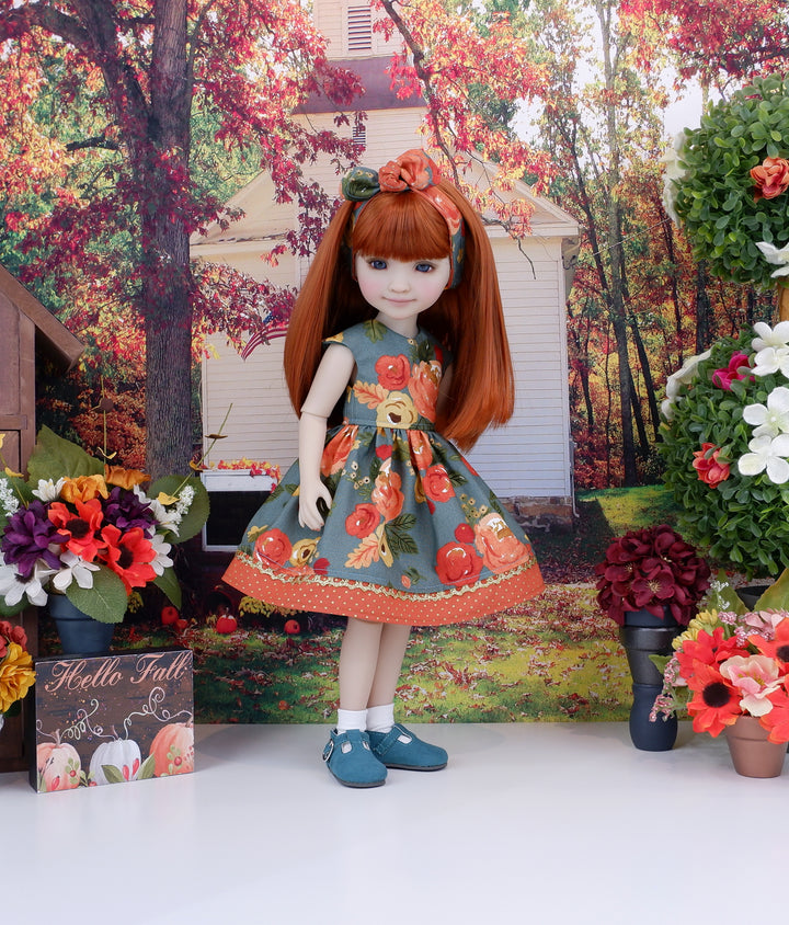 Fall Afternoon - dress with shoes for Ruby Red Fashion Friends doll