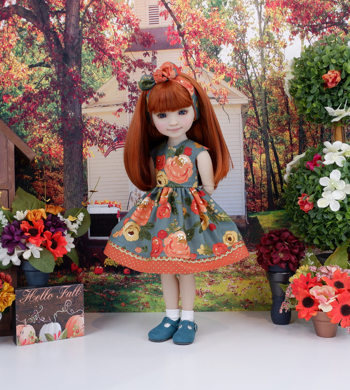 Fall Afternoon - dress with shoes for Ruby Red Fashion Friends doll