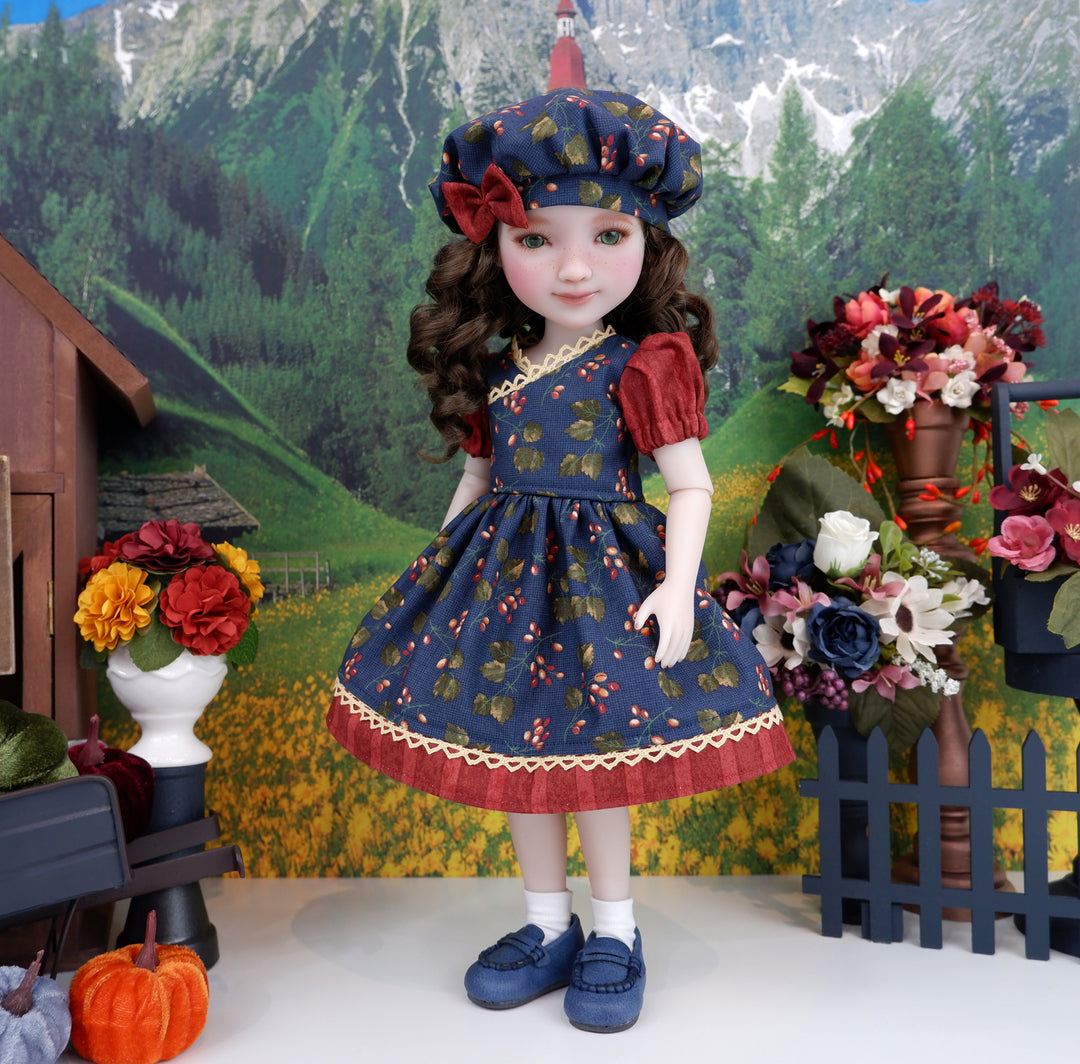 Fall Barberries - dress with shoes for Ruby Red Fashion Friends doll