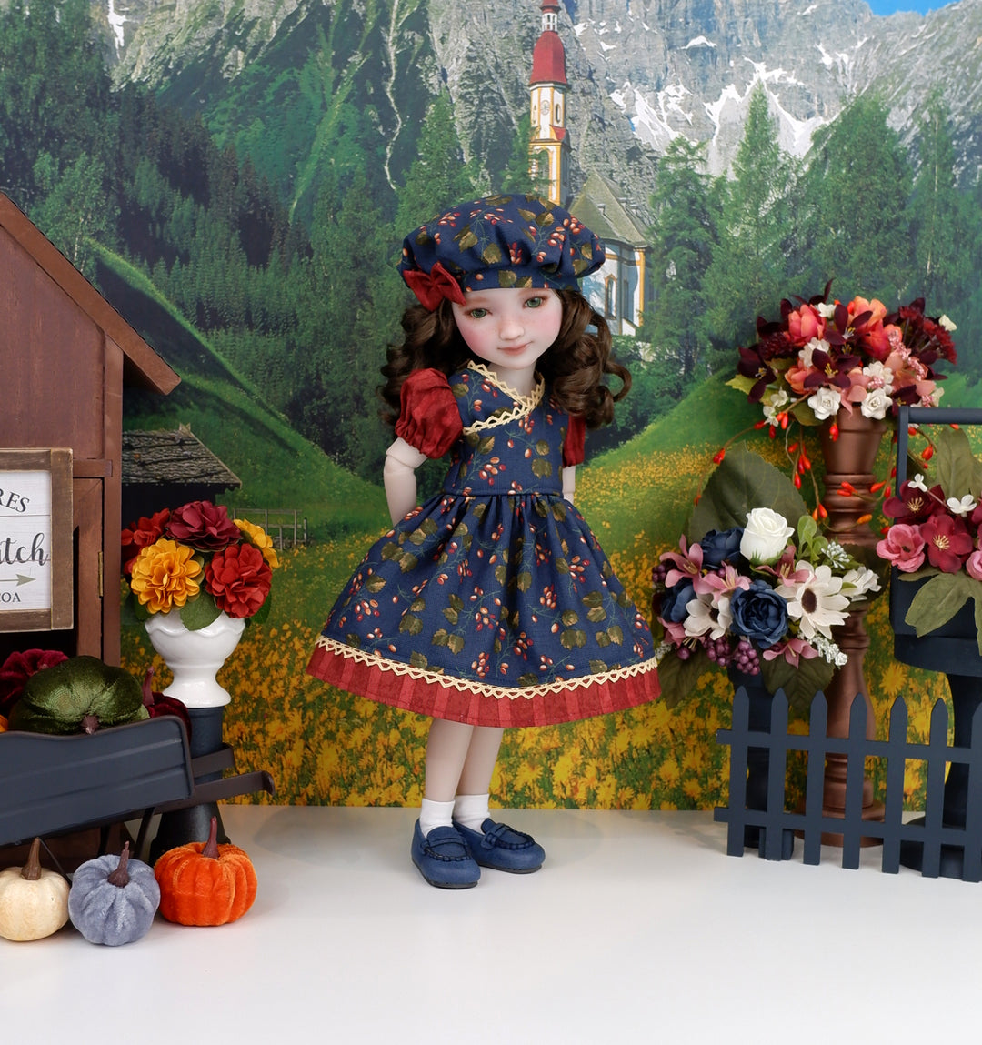 Fall Barberries - dress with shoes for Ruby Red Fashion Friends doll