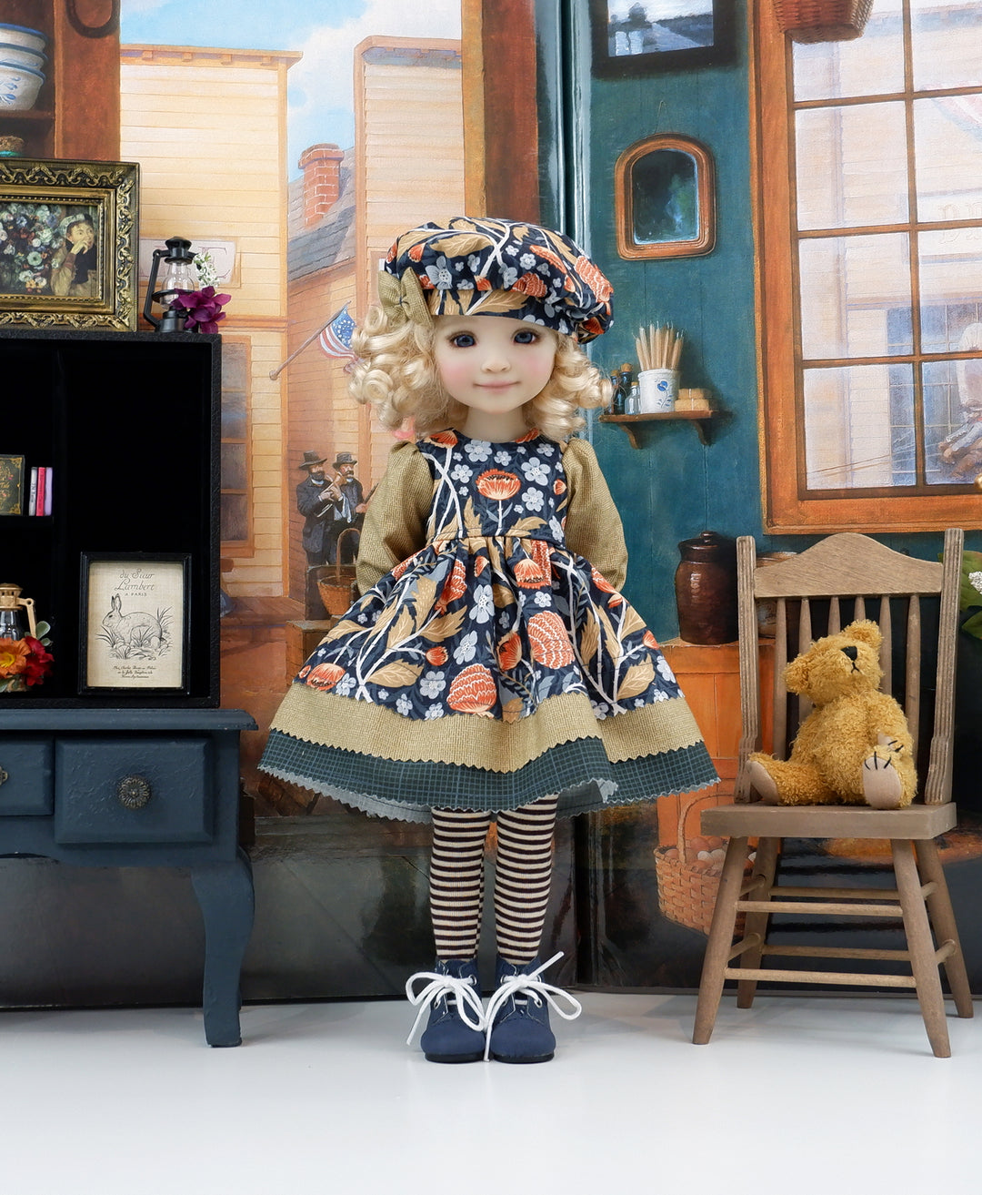 Fall Dahlia - dress with boots for Ruby Red Fashion Friends doll