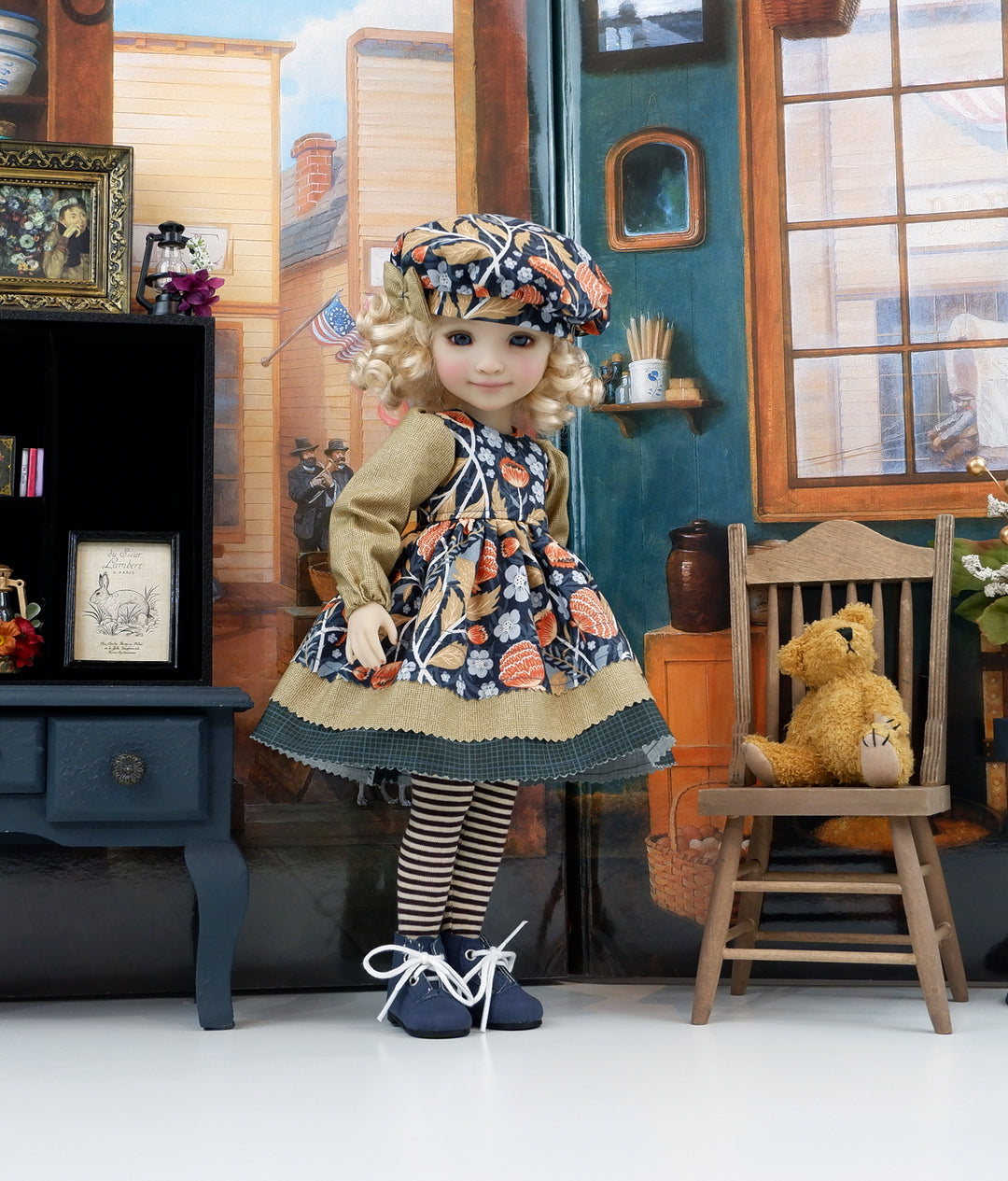 Fall Dahlia - dress with boots for Ruby Red Fashion Friends doll
