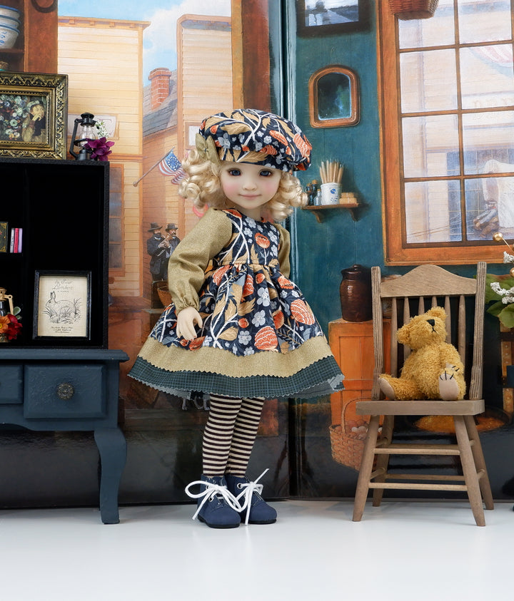 Fall Dahlia - dress with boots for Ruby Red Fashion Friends doll