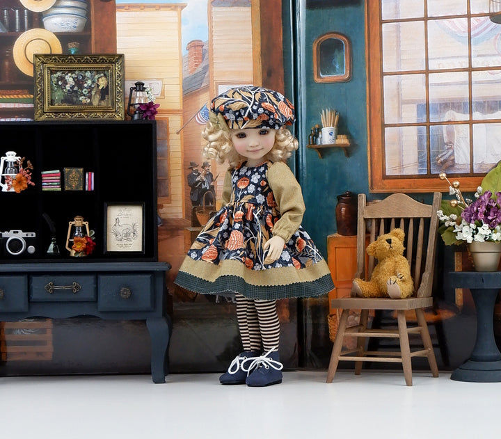 Fall Dahlia - dress with boots for Ruby Red Fashion Friends doll
