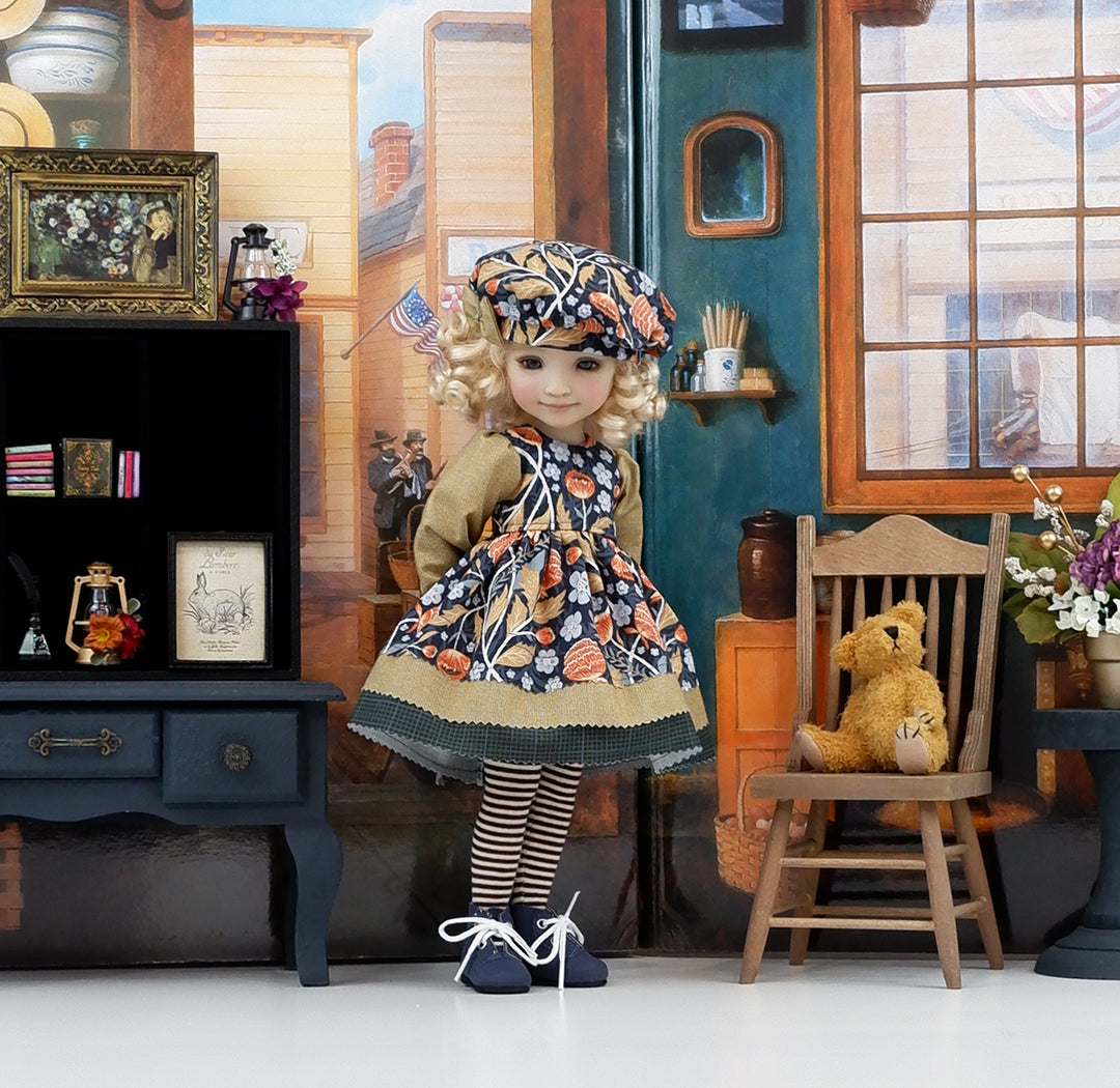 Fall Dahlia - dress with boots for Ruby Red Fashion Friends doll