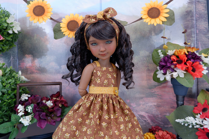 Fall Daisy - dress and shoes for Ruby Red Fashion Friends doll