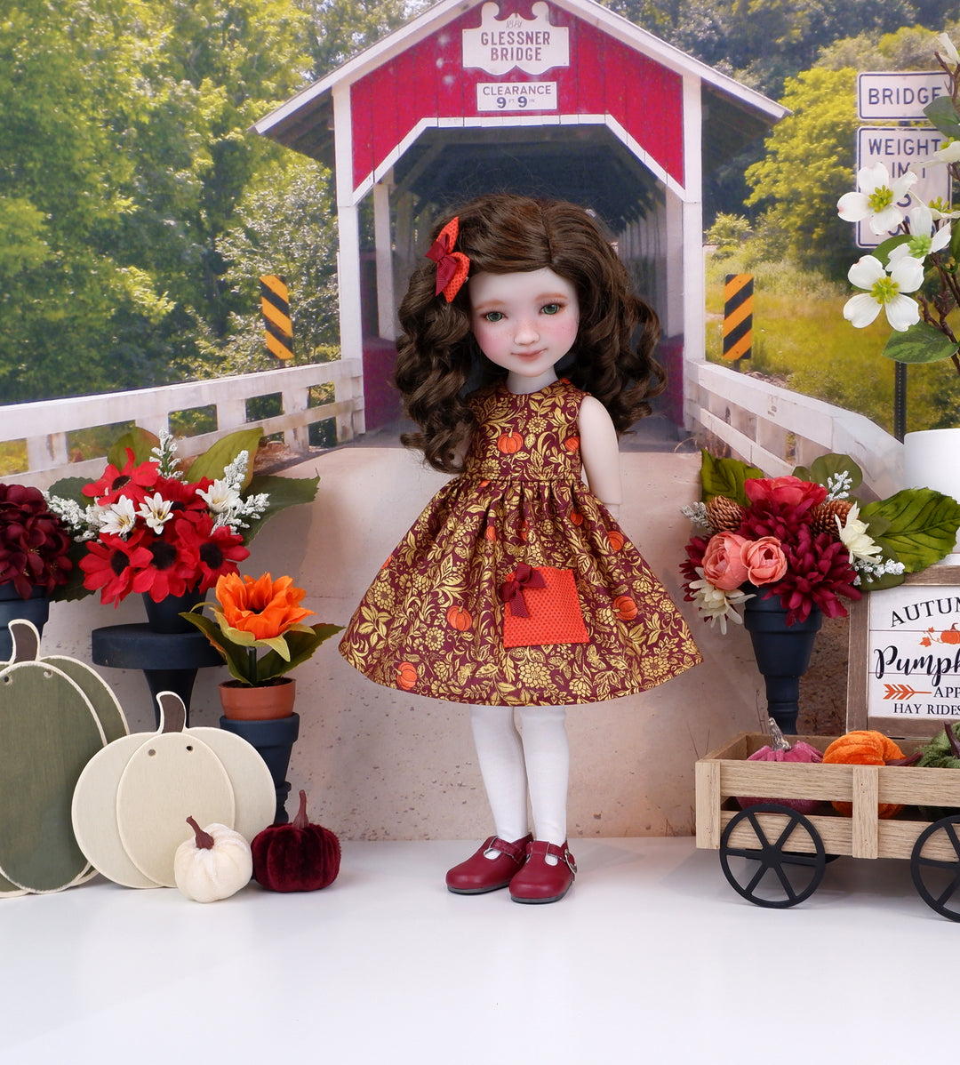 Fall Equinox - dress with shoes for Ruby Red Fashion Friends doll
