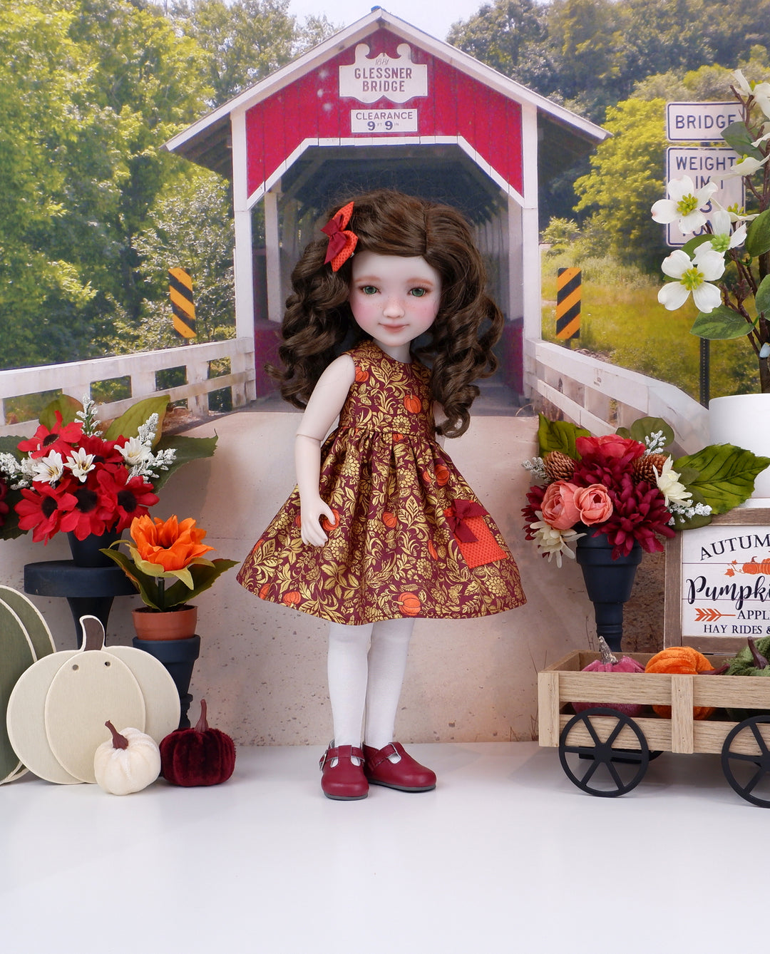 Fall Equinox - dress with shoes for Ruby Red Fashion Friends doll