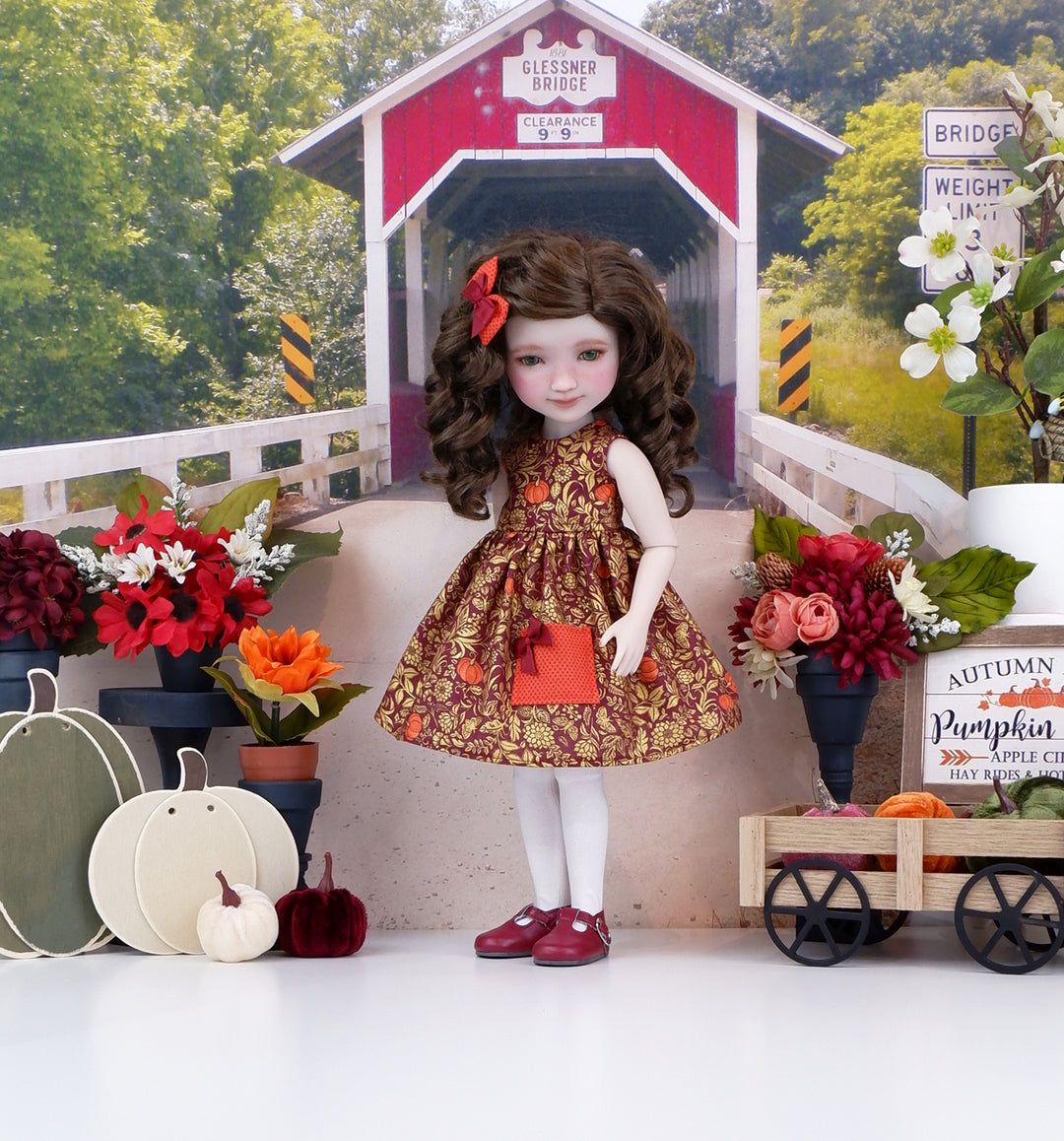 Fall Equinox - dress with shoes for Ruby Red Fashion Friends doll