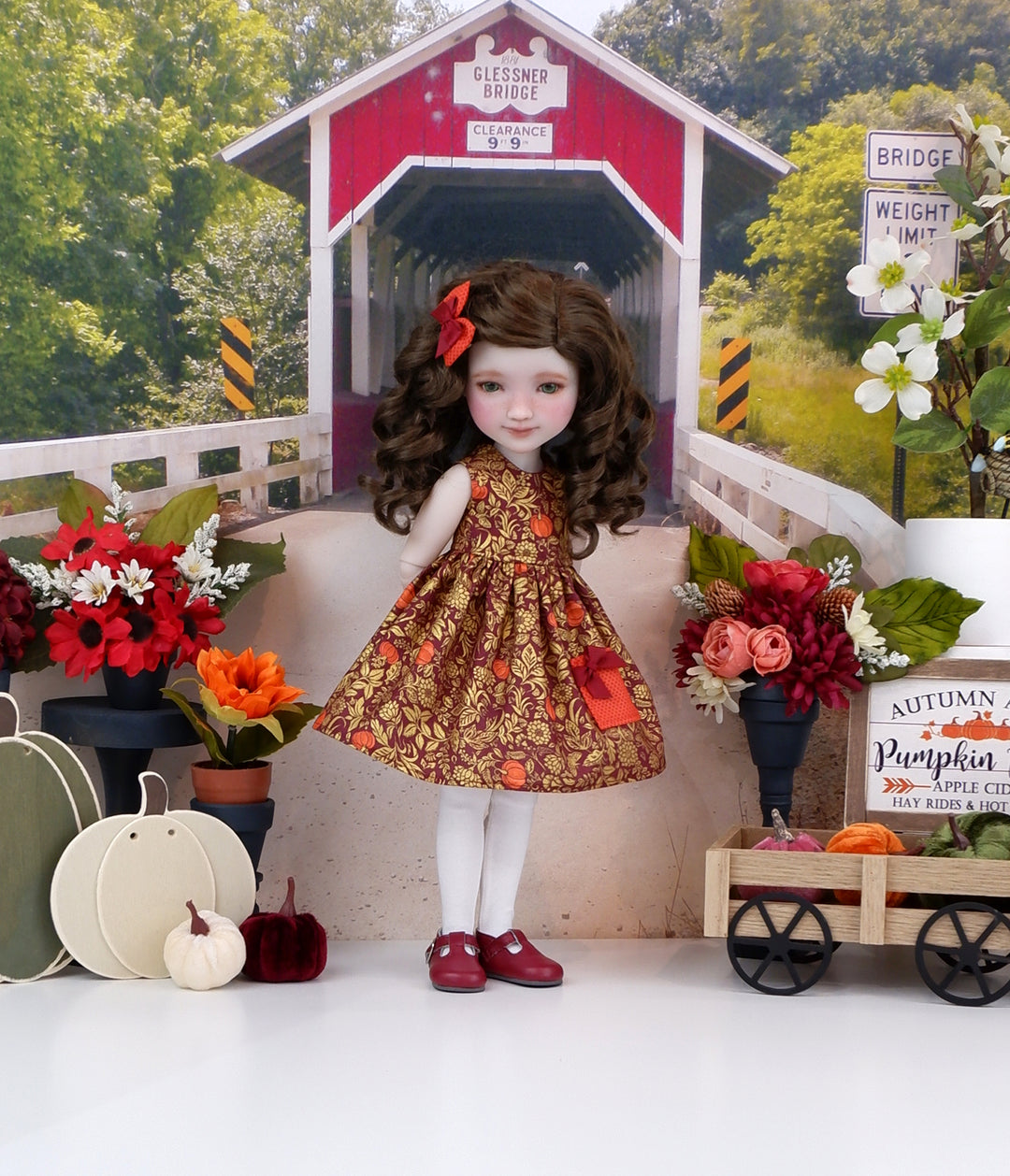 Fall Equinox - dress with shoes for Ruby Red Fashion Friends doll