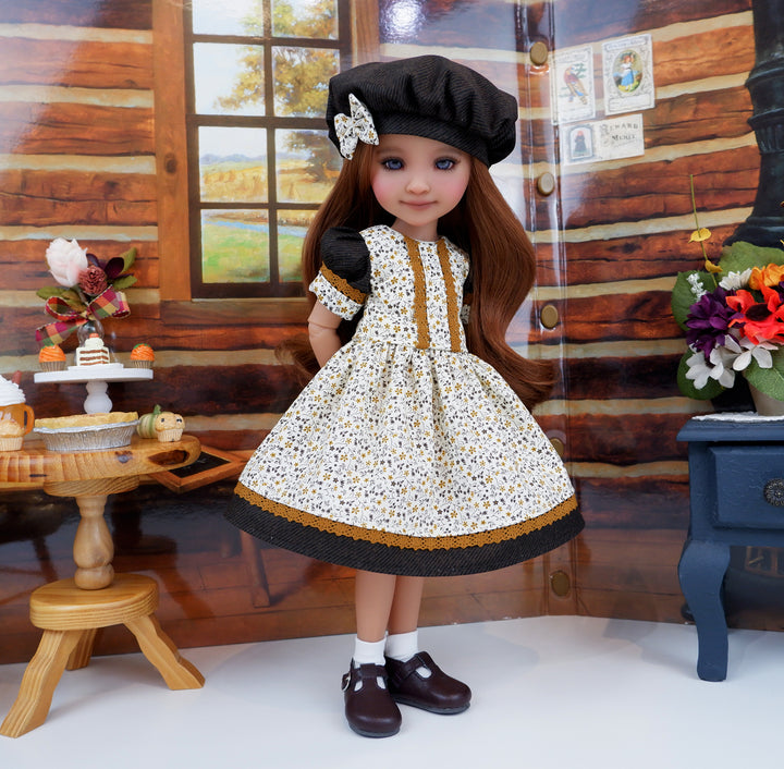 Fall Flowerlet - dress and shoes for Ruby Red Fashion Friends doll