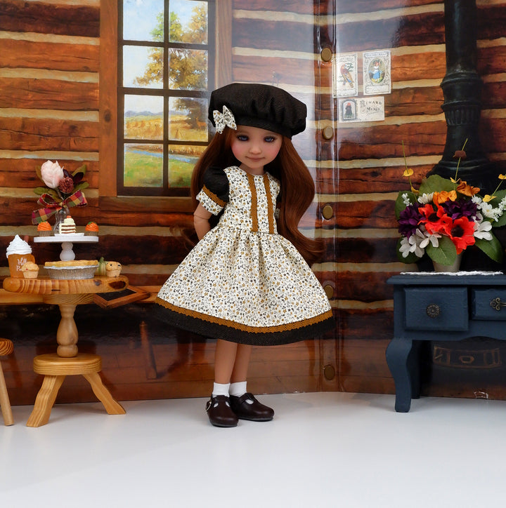 Fall Flowerlet - dress and shoes for Ruby Red Fashion Friends doll