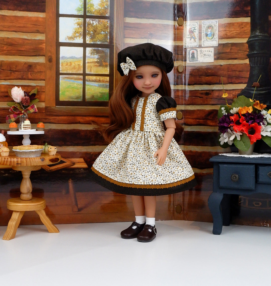 Fall Flowerlet - dress and shoes for Ruby Red Fashion Friends doll