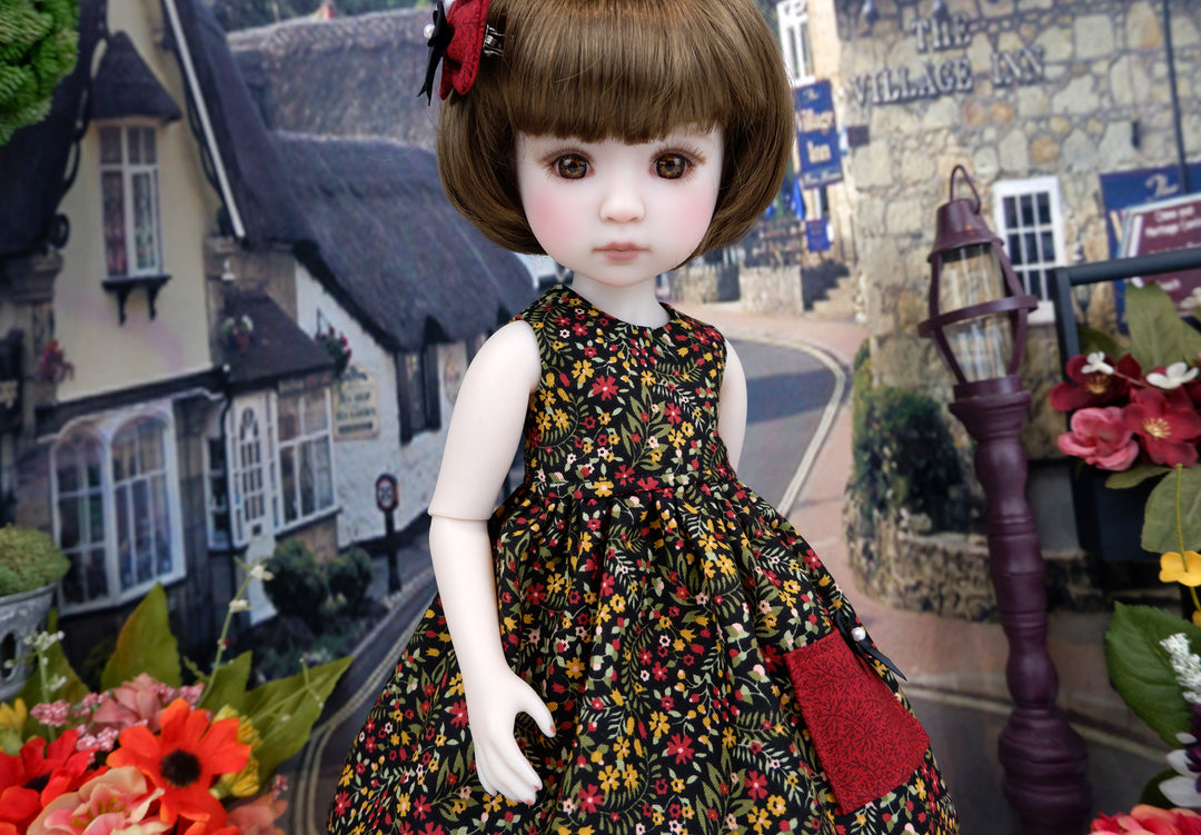 Fall Garden - dress with sweater & boots for Ruby Red Fashion Friends doll