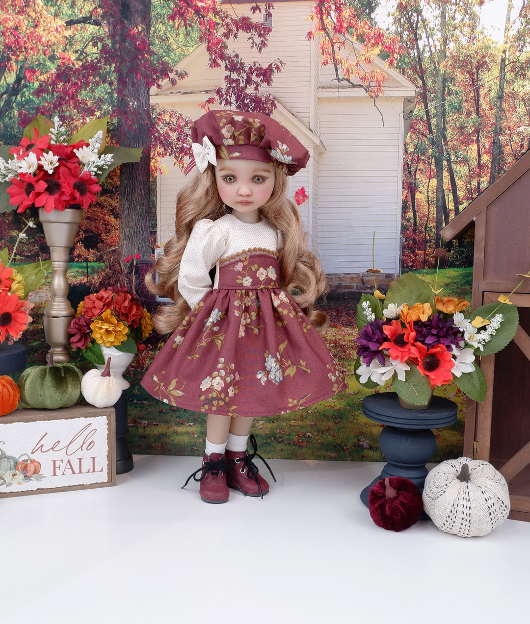 Fall Glory - dress with boots for Ruby Red Fashion Friends doll