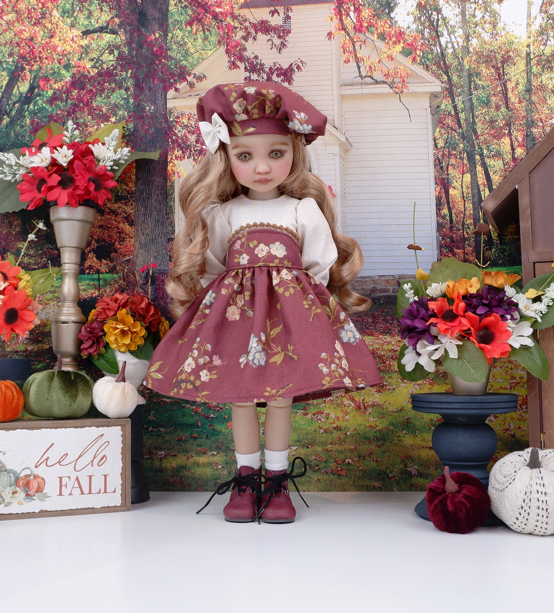 Fall Glory - dress with boots for Ruby Red Fashion Friends doll
