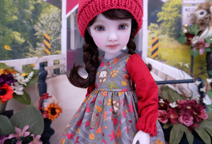 Fall Hedgehog - dress with boots for Ruby Red Fashion Friends doll