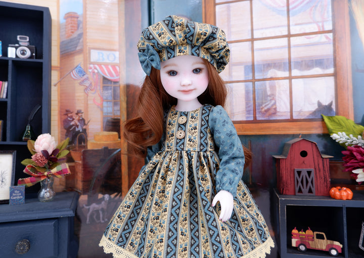 Fall Mercantile - dress and boots for Ruby Red Fashion Friends doll