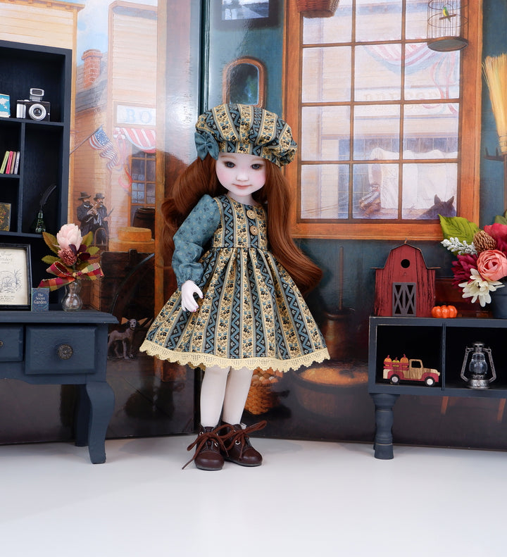 Fall Mercantile - dress and boots for Ruby Red Fashion Friends doll
