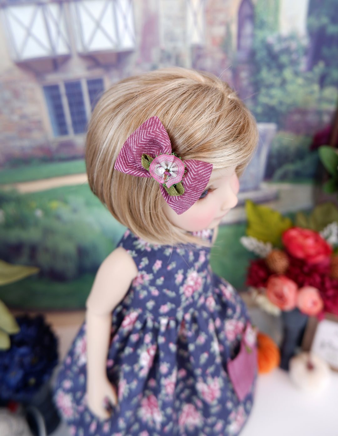 Fall Rose Blooms - dress with boots for Ruby Red Fashion Friends doll