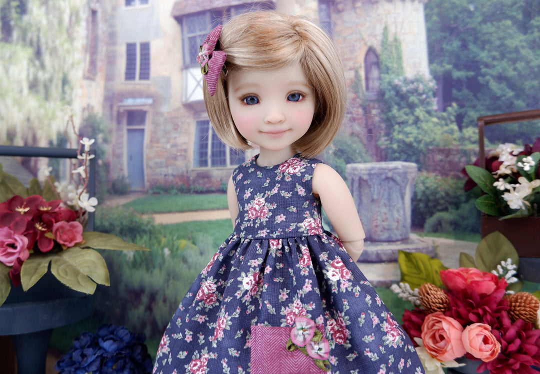 Fall Rose Blooms - dress with boots for Ruby Red Fashion Friends doll