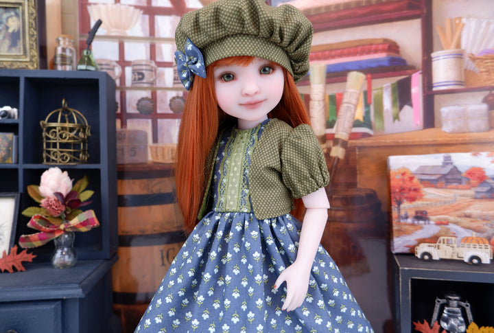 Farmers Market - dress and jacket with boots for Ruby Red Fashion Friends doll