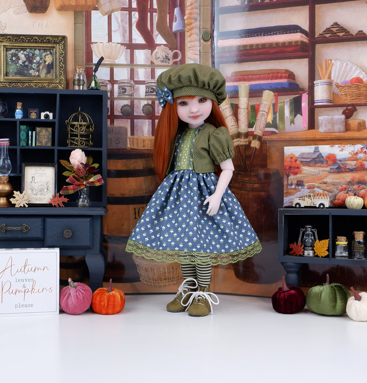 Farmers Market - dress and jacket with boots for Ruby Red Fashion Friends doll