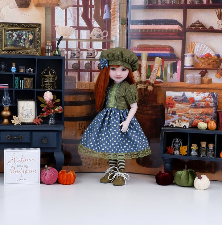 Farmers Market - dress and jacket with boots for Ruby Red Fashion Friends doll