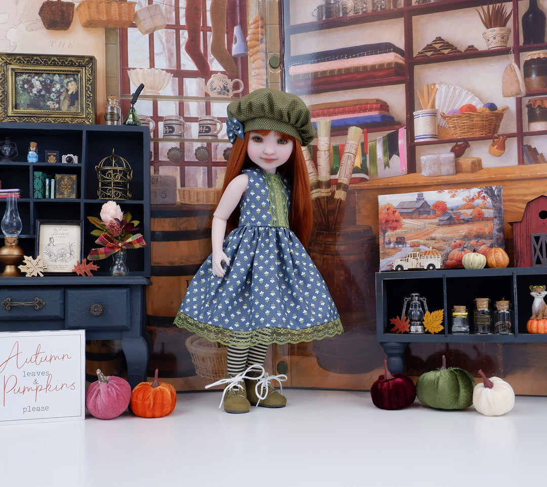 Farmers Market - dress and jacket with boots for Ruby Red Fashion Friends doll