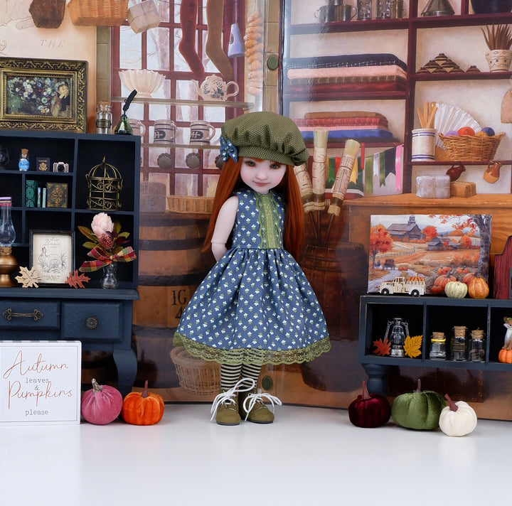 Farmers Market - dress and jacket with boots for Ruby Red Fashion Friends doll