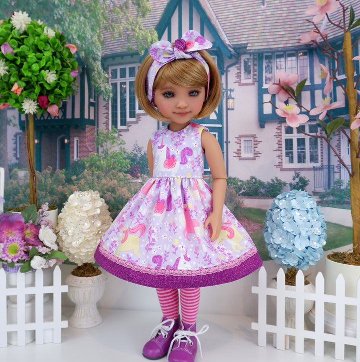 Favorite Unicorn - dress with boots for Ruby Red Fashion Friends doll
