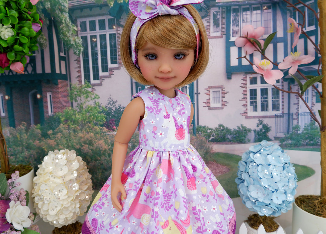 Favorite Unicorn - dress with boots for Ruby Red Fashion Friends doll