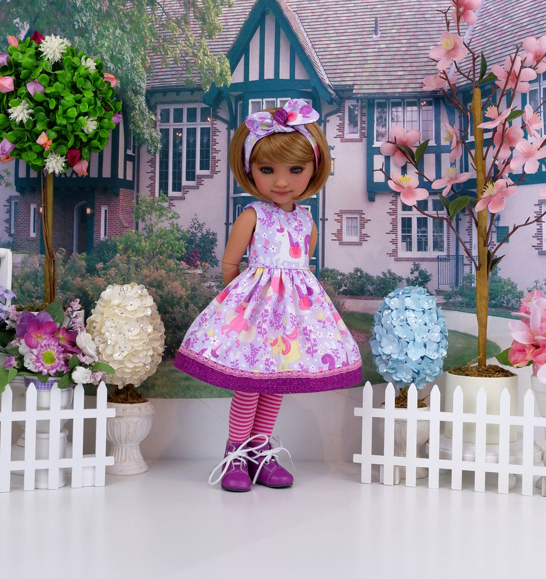 Favorite Unicorn - dress with boots for Ruby Red Fashion Friends doll