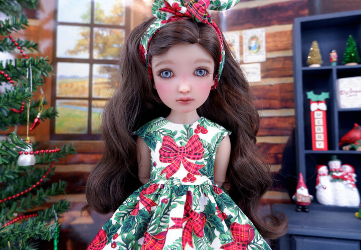 Festive Bows - dress with shoes for Ruby Red Fashion Friends doll