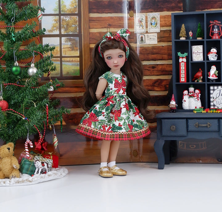 Festive Bows - dress with shoes for Ruby Red Fashion Friends doll