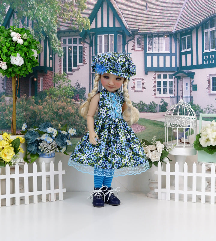 Field of Blue - dress with boots for Ruby Red Fashion Friends doll