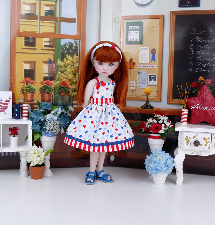 Field of Stars - dress with sandals for Ruby Red Fashion Friends doll