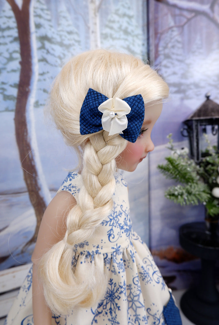 Filigree Snowflakes - dress with shoes for Ruby Red Fashion Friends doll