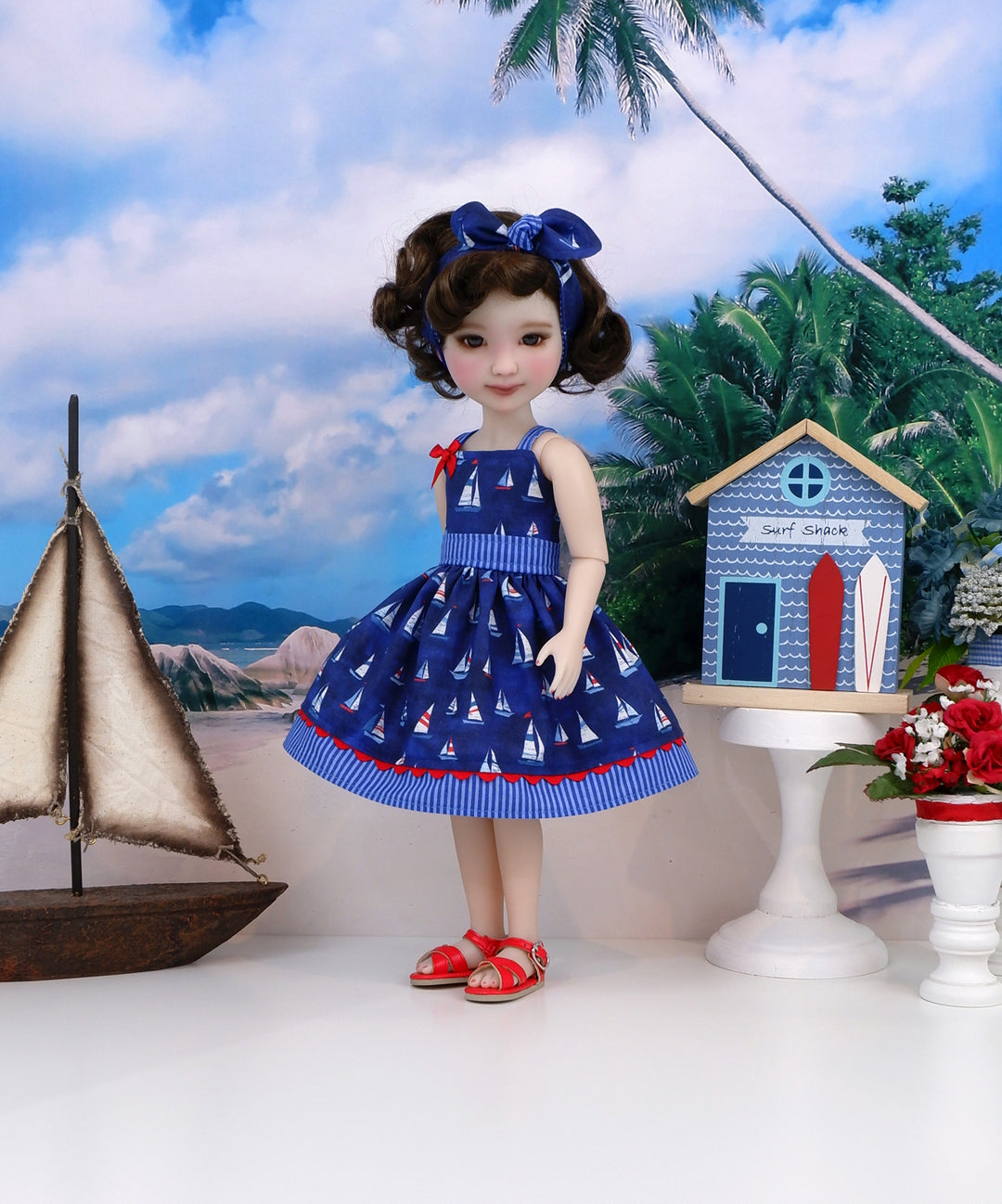 First Mate - dress with sandals for Ruby Red Fashion Friends doll
