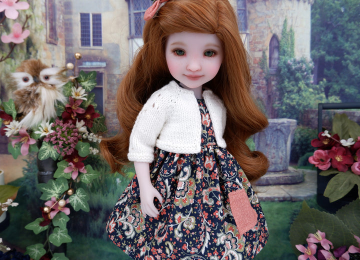 Flemish Flourish - dress with sweater & boots for Ruby Red Fashion Friends doll