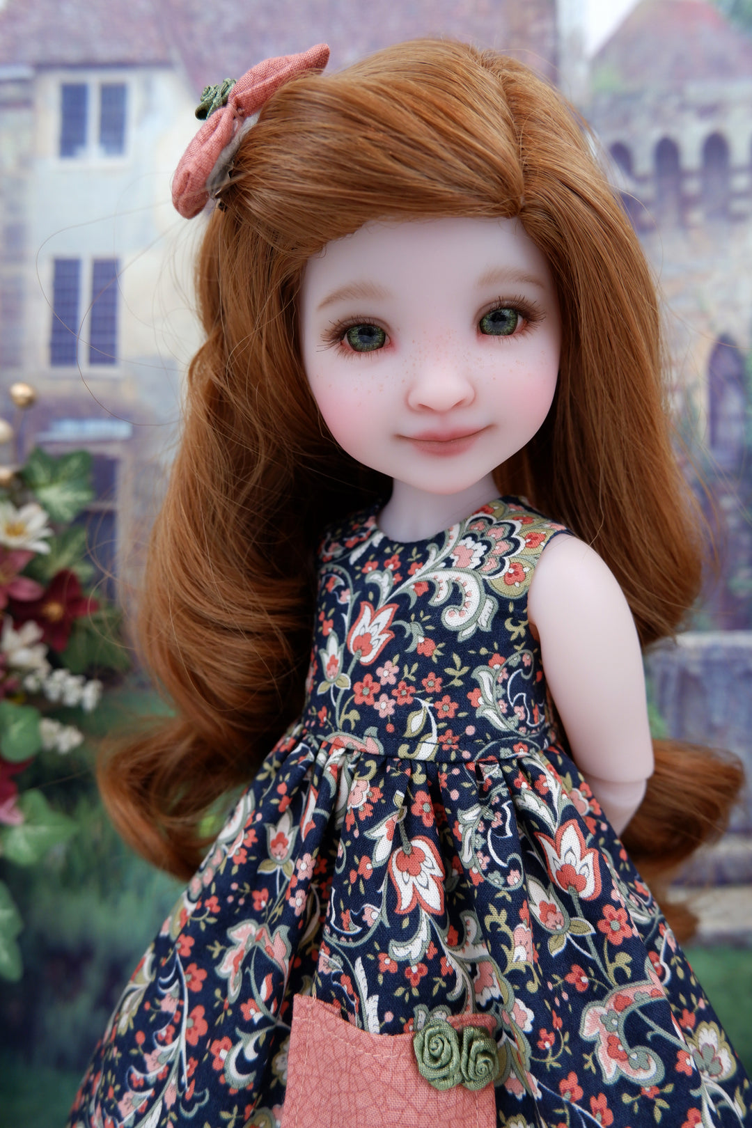 Flemish Flourish - dress with sweater & boots for Ruby Red Fashion Friends doll