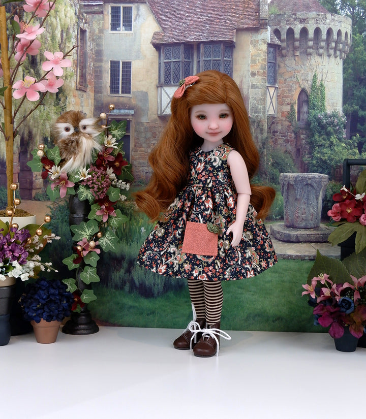 Flemish Flourish - dress with sweater & boots for Ruby Red Fashion Friends doll