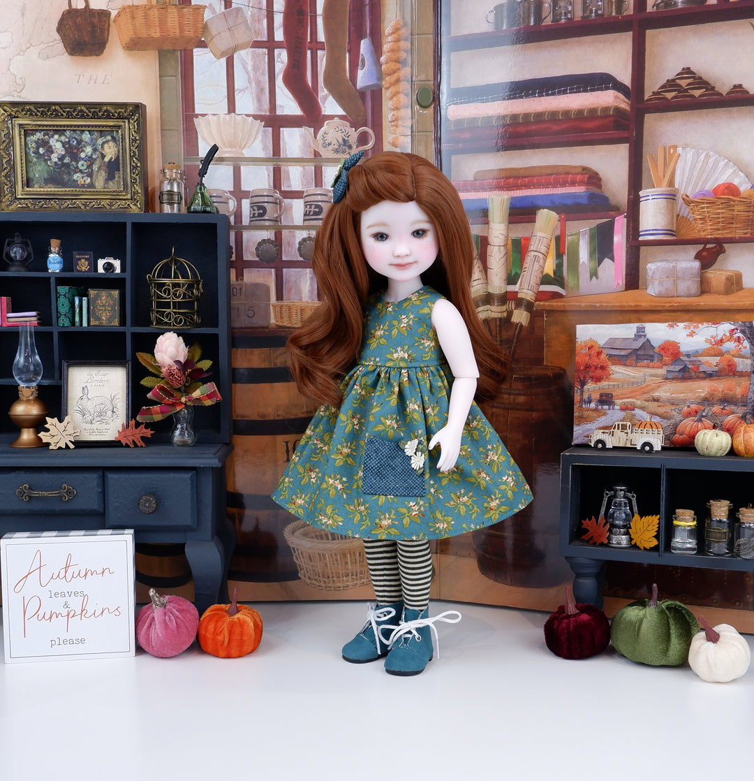 Floral Flourish - dress with boots for Ruby Red Fashion Friends doll