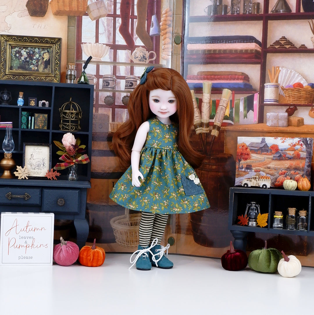 Floral Flourish - dress with boots for Ruby Red Fashion Friends doll