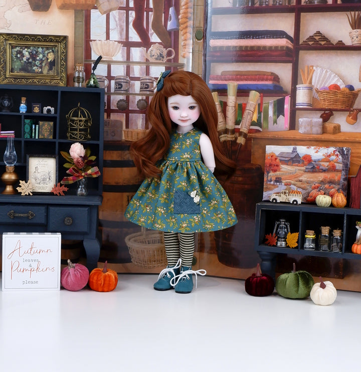 Floral Flourish - dress with boots for Ruby Red Fashion Friends doll